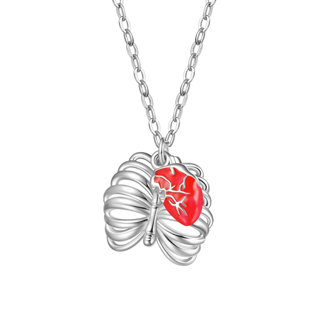 Skull Heart Necklace