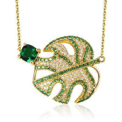 Shiny Leaf Necklace