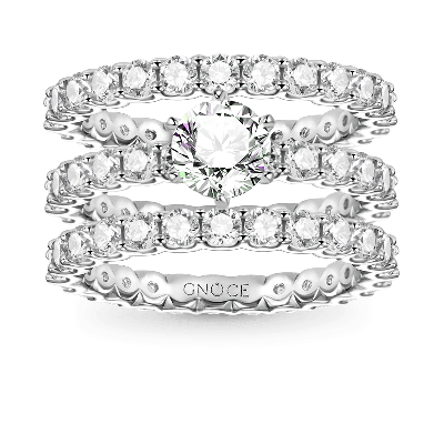Round Cut Stackable Ring