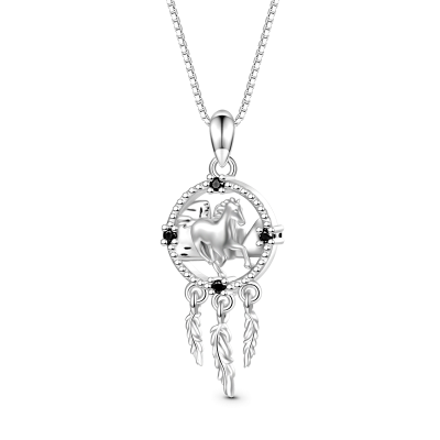 Horse Dream Catcher Necklace
