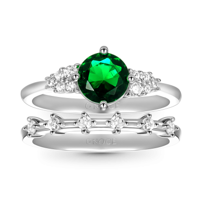 Round-cut Stackable Ring