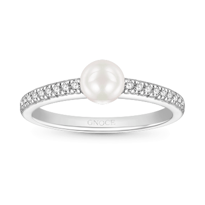 Pearl Solitaire Ring