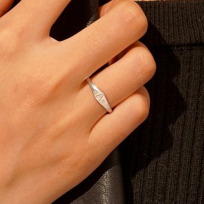 Letter Single Ring
