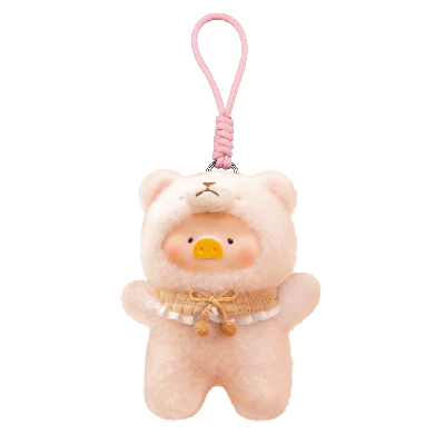 Canned Pig with Movable Joints Plush Pendant
