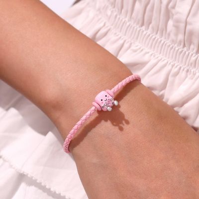 Pink Snap Basic Bracelet