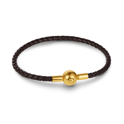 Brown Snap Basic Bracelet