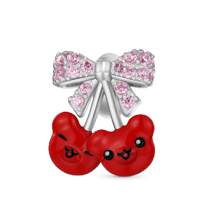 Cherry Bear Charm