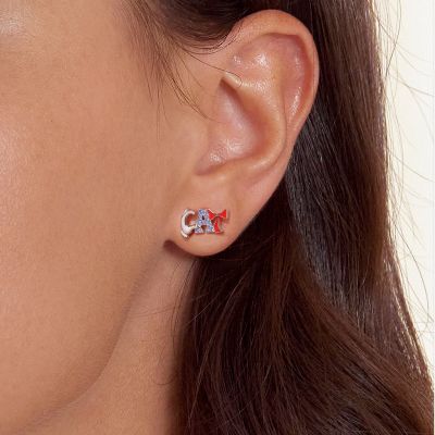 CAT Letter Stud Earrings