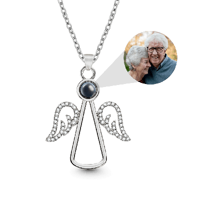 Projection Angel Necklace