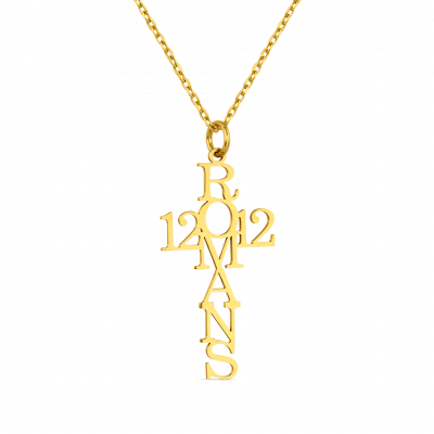Psalm Bible Verse Cross Necklace