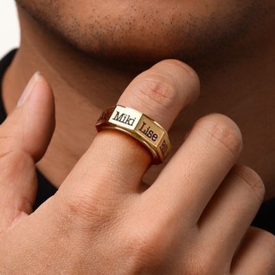 Engravable Men Band Ring