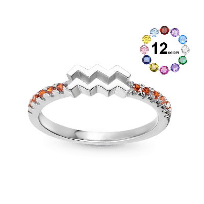 Birthstone Constellation Ring