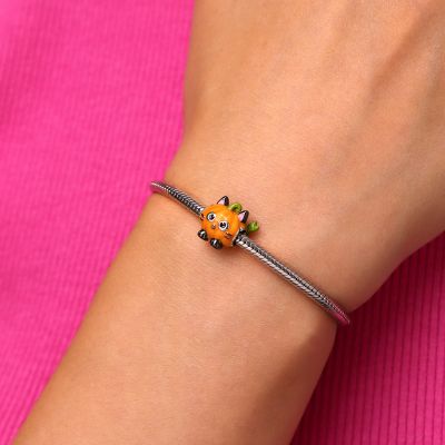 Pumpkin Black Cat Charm