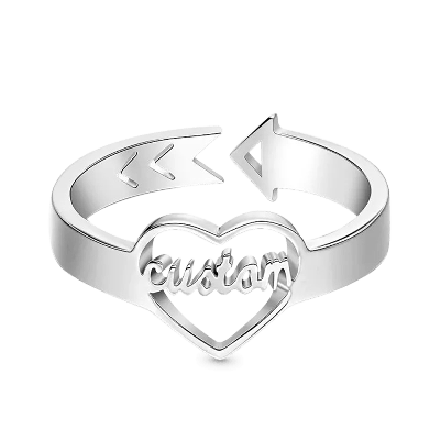 Loving Heart Personalized Ring