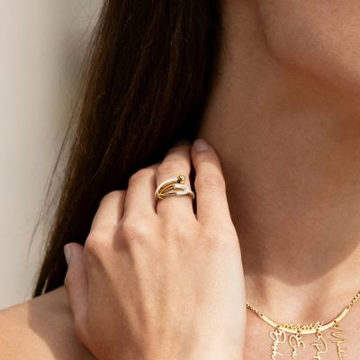 Stethoscope Birthstone Ring