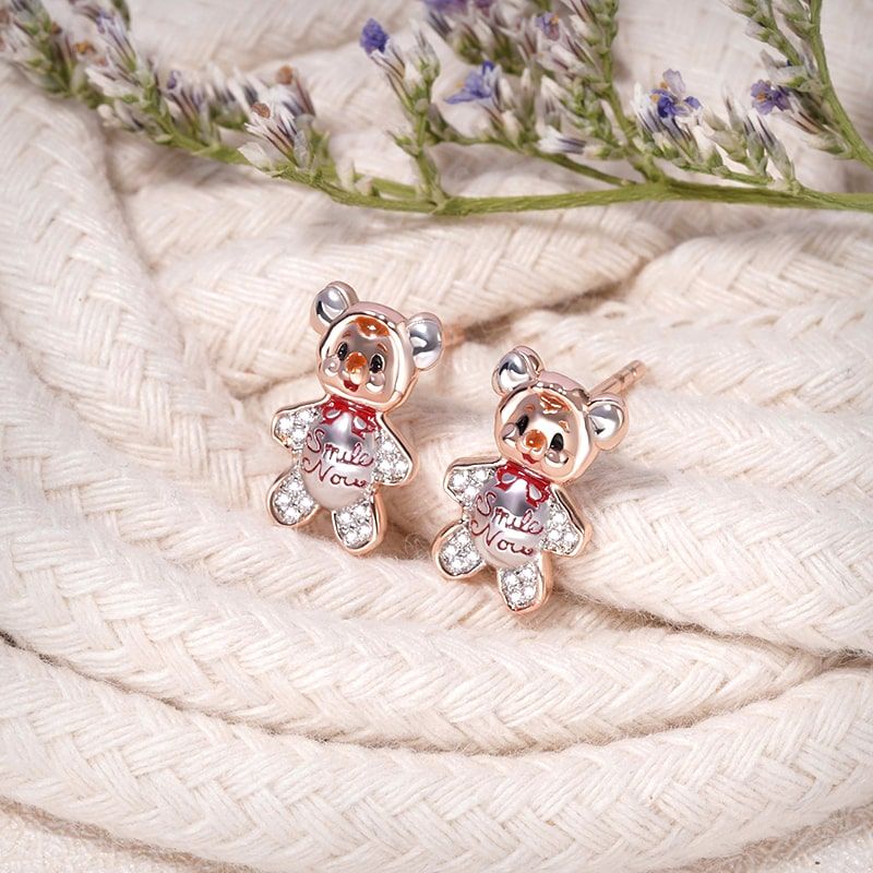 Bear Stud Earrings