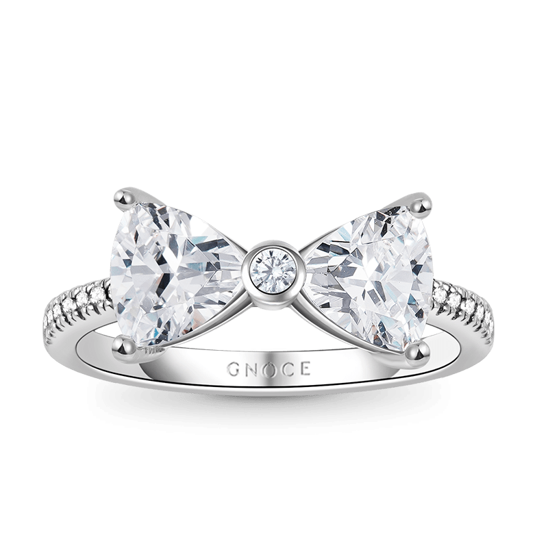 Sparkling Bow Tie Ring