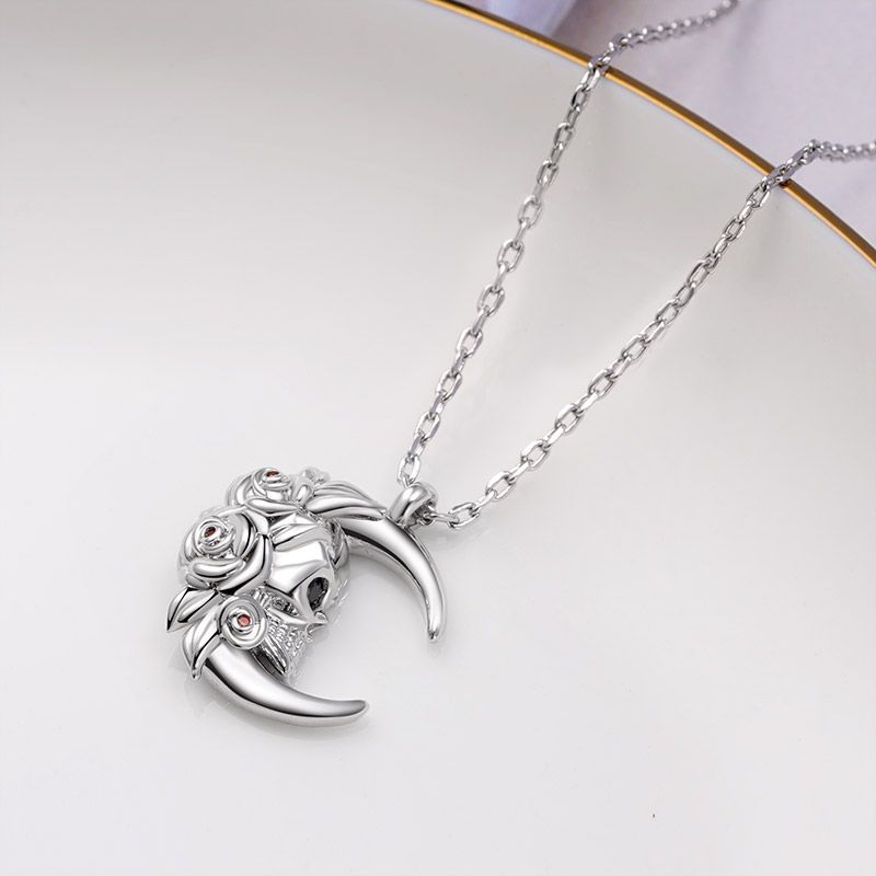 Moon Skull Necklace