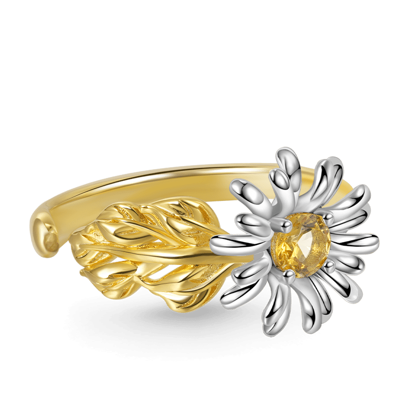 Adjustable Daisy Flower Ring