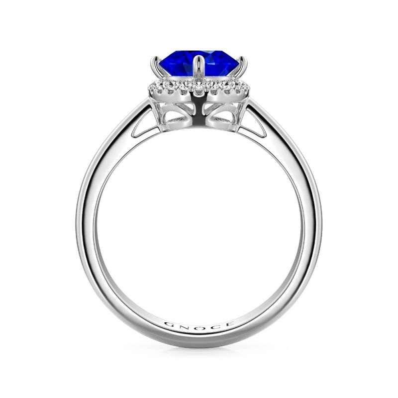 Royal Blue Round-Cut Ring