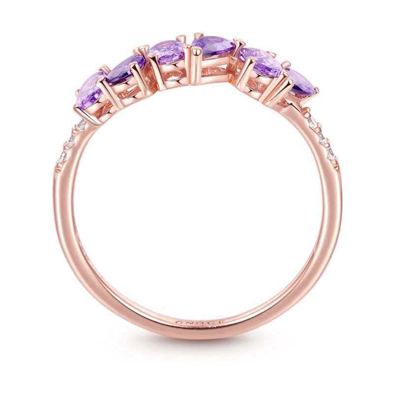 Purple Peal&Oval Ring