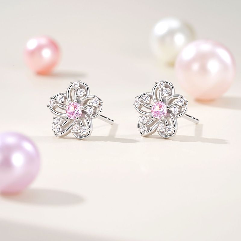 Cherry Blossoms Stud Earrings