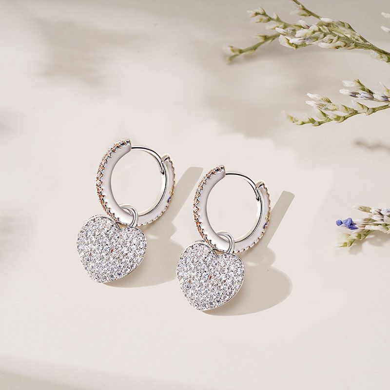Heart Hoop Earrings
