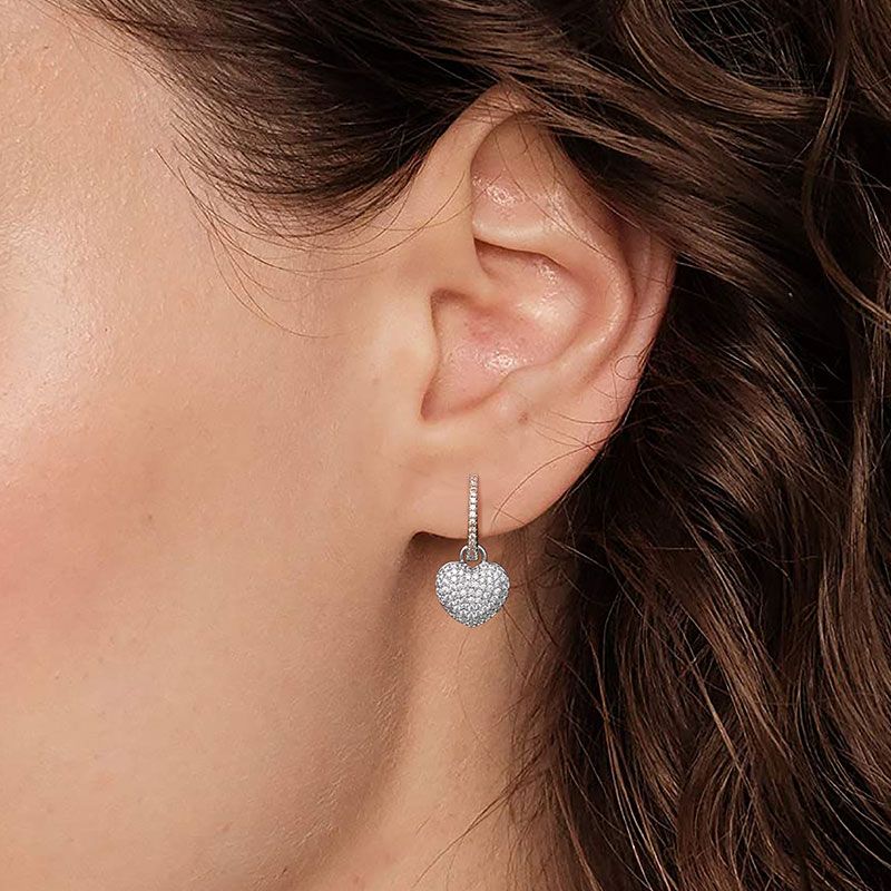 Heart Hoop Earrings