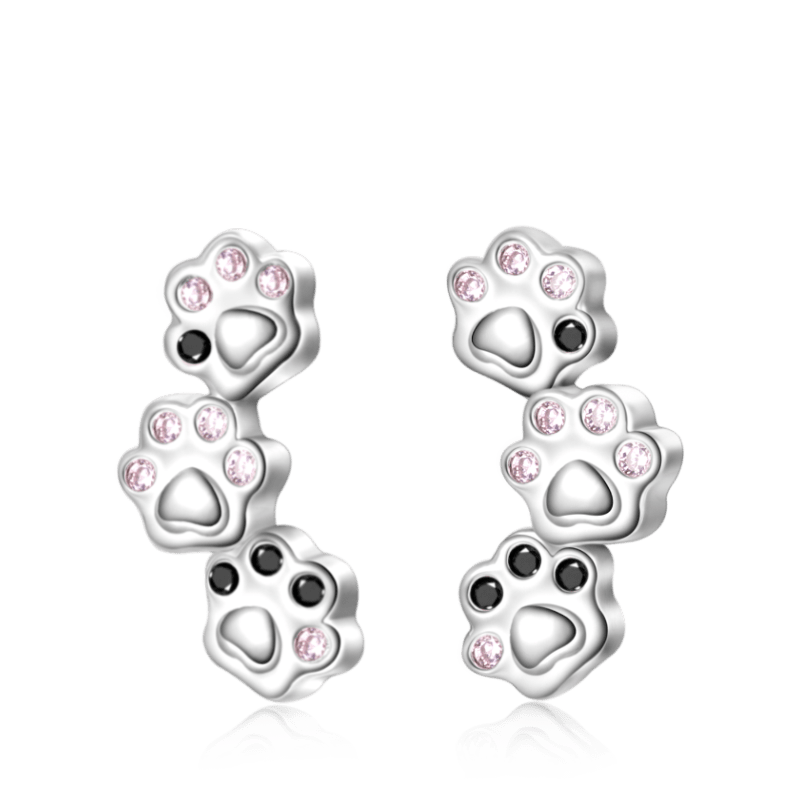 Pet Paw Stud Earrings