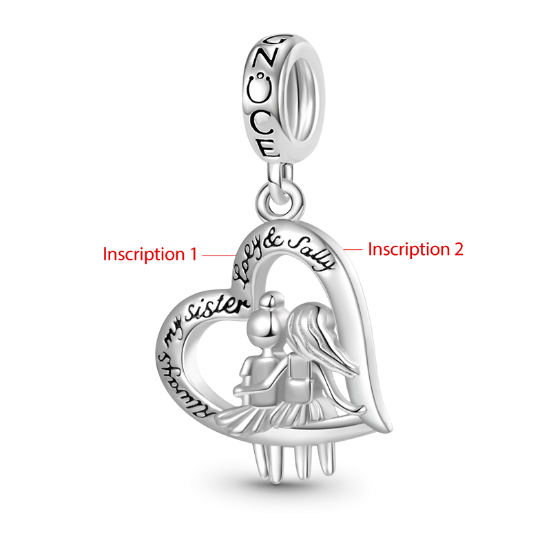 Sister Love Engravable Pendant