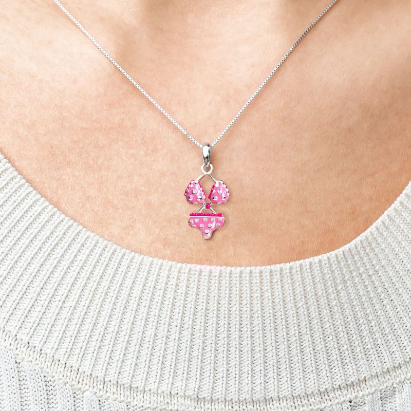 Pink Bikini Necklace
