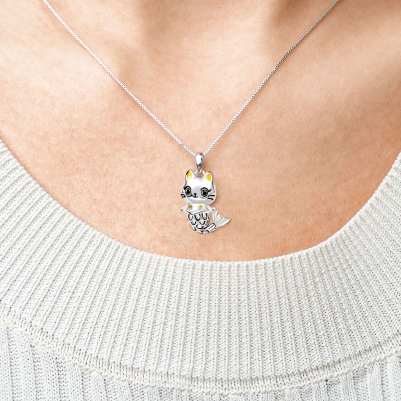Cat Mermaid Necklace