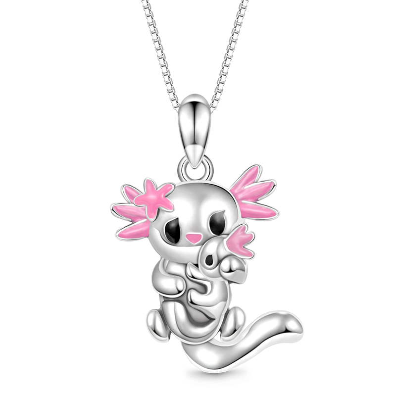 Mexican Axolotl&Baby Necklace