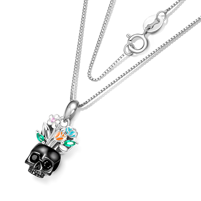 Vase Skull Necklace