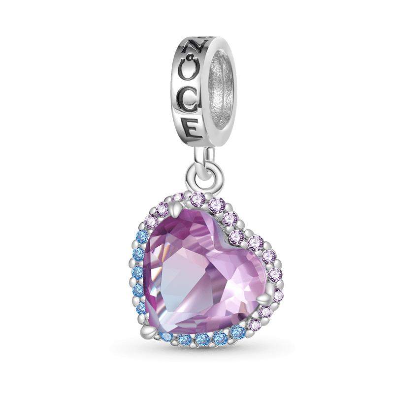 Light Purple Heart Pendant