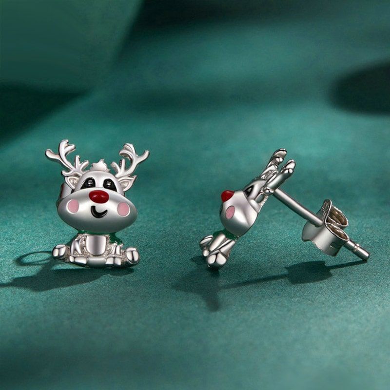 Christmas Elk Stud Earrings