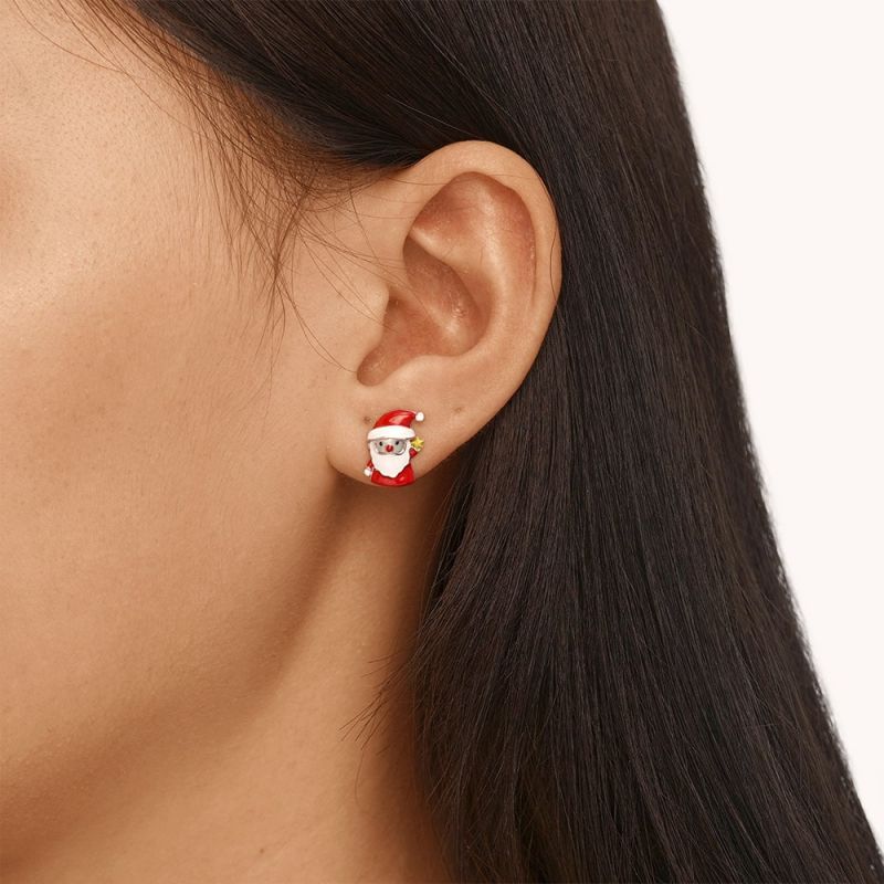 Santa Claus Stud Earrings