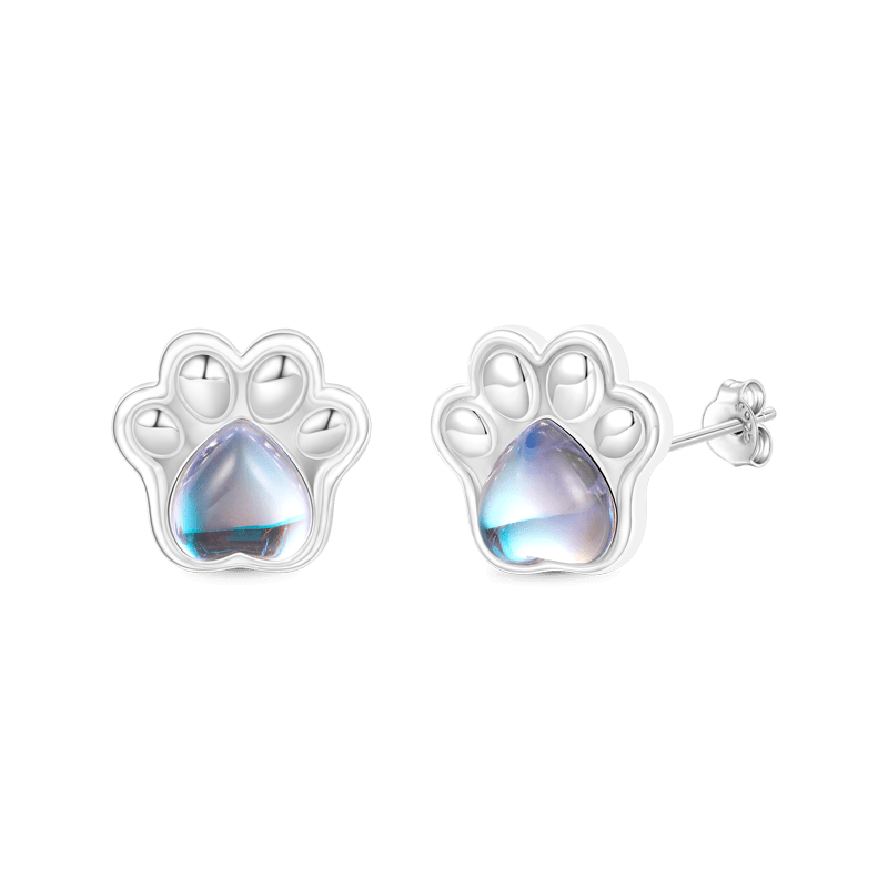 Pet Paw Stud Earrings