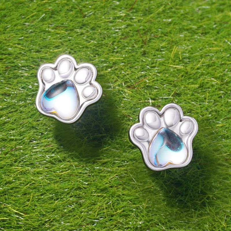 Pet Paw Stud Earrings
