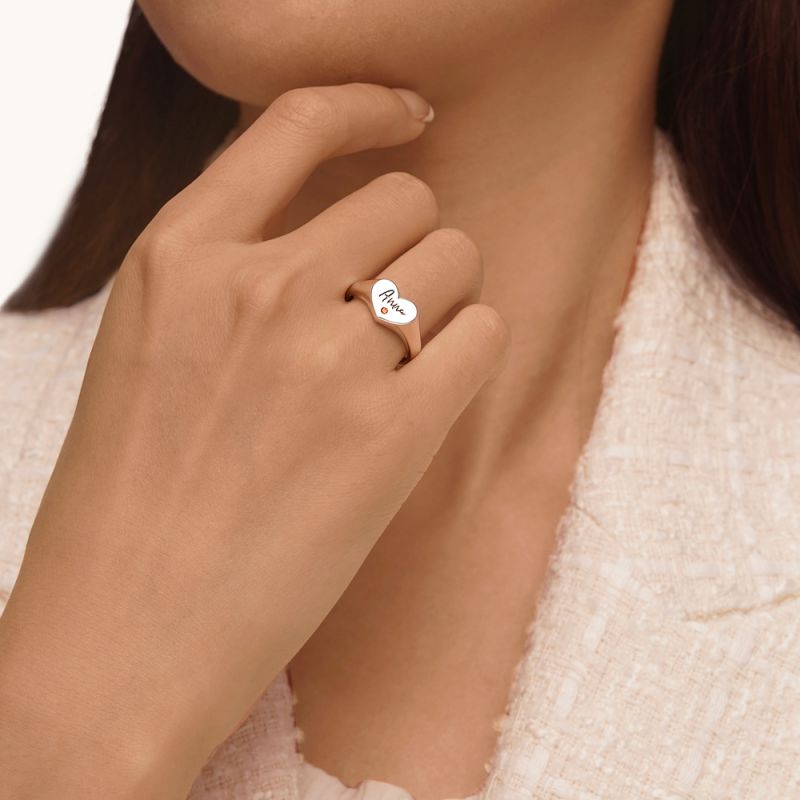 Heart Signet Ring
