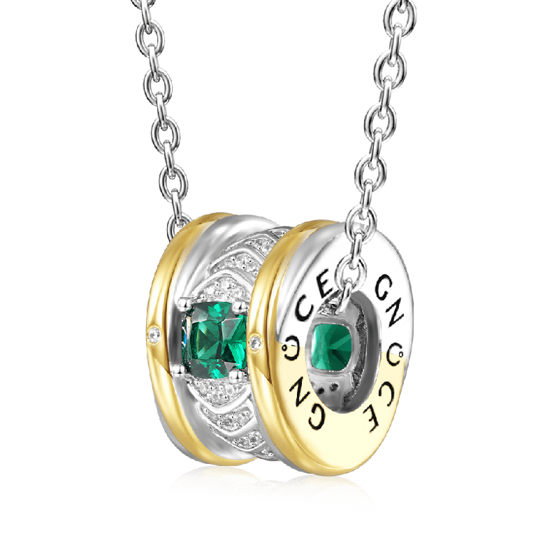 Emerald Gem Pendant Necklace
