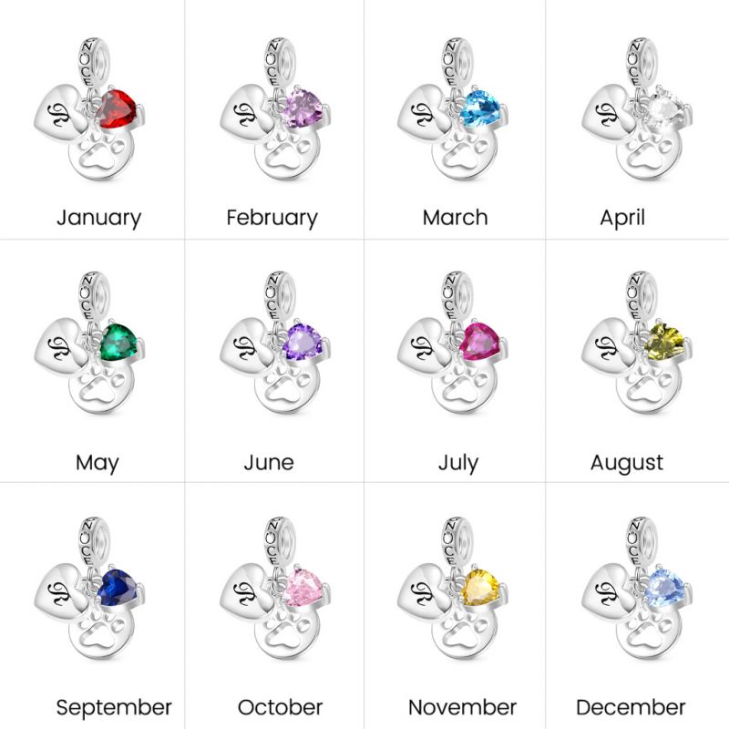 Pet Love Birthstone Pendant