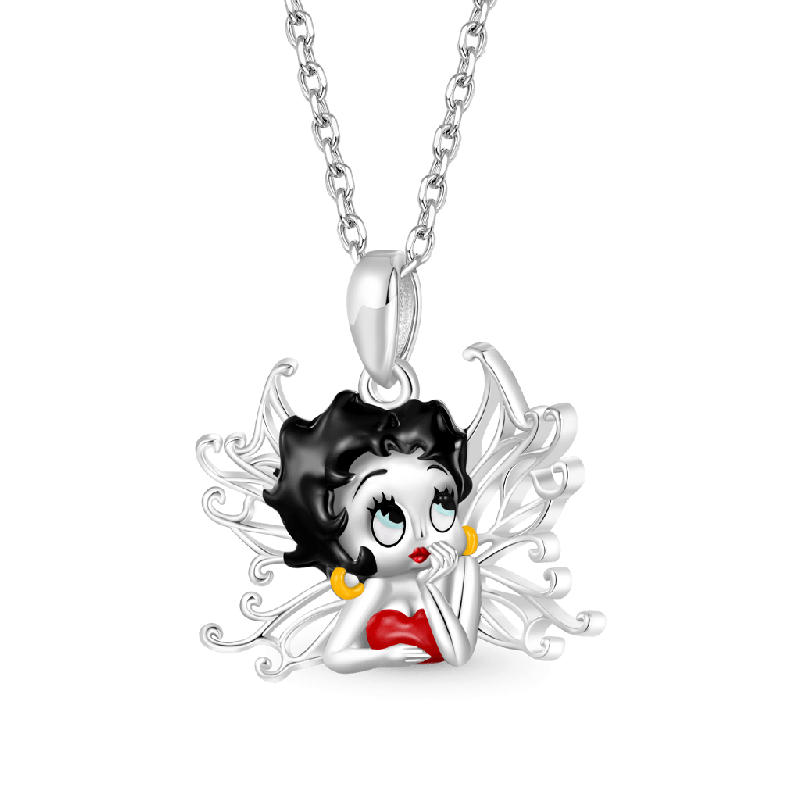 Betty Boop Wings Necklace
