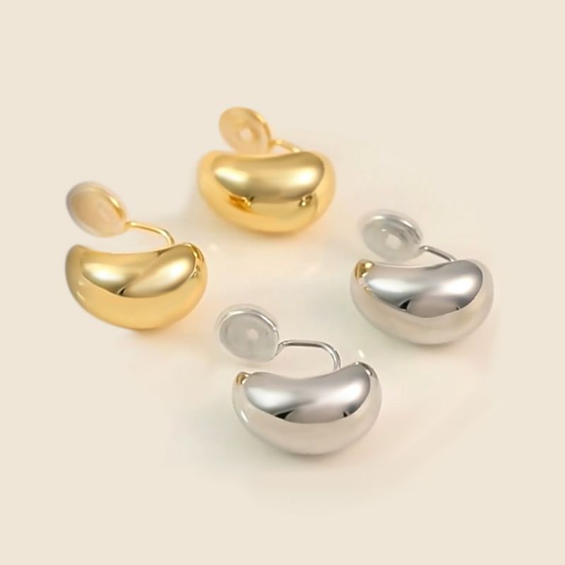 Huggie Water Drop Ear Clips
