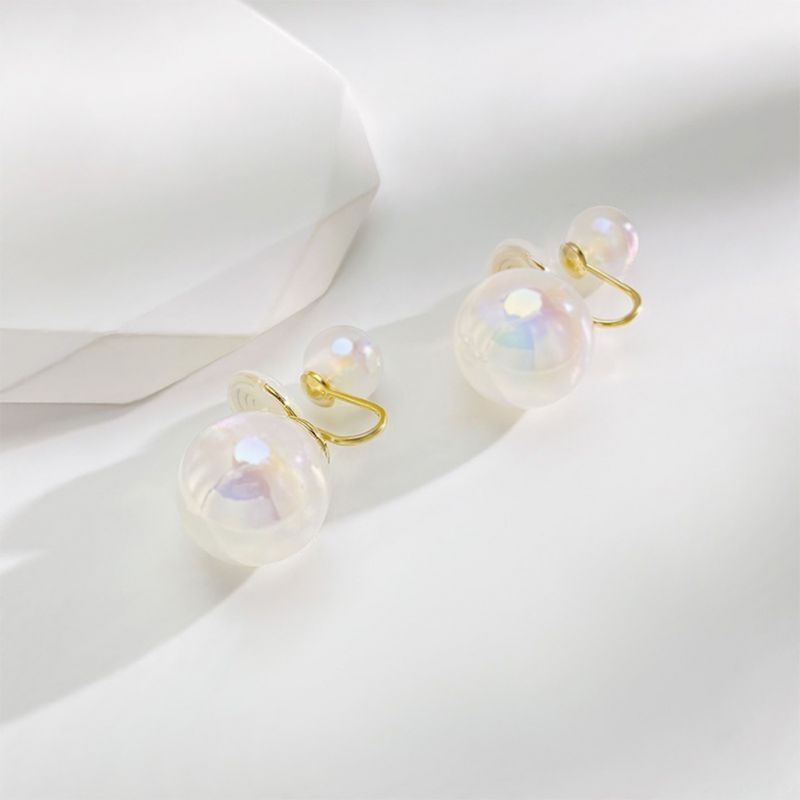 Mermaid Imitation Pearl Ear Clips