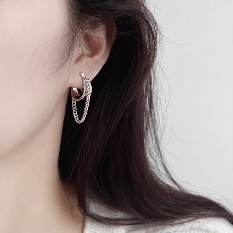 Hoop Tassel Ear Clips