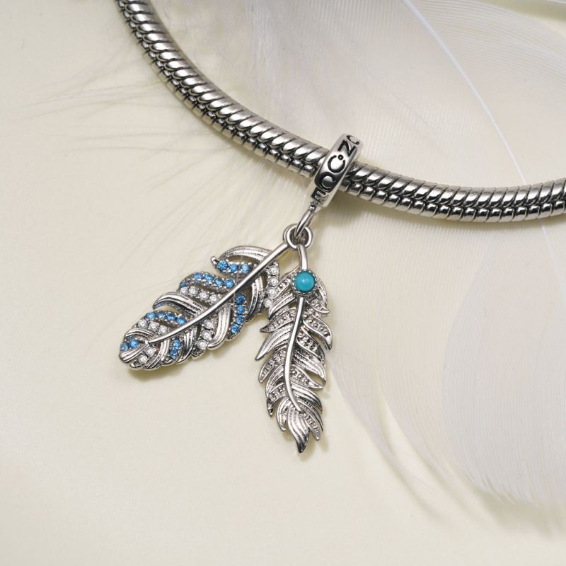 Silver Feather Pendant