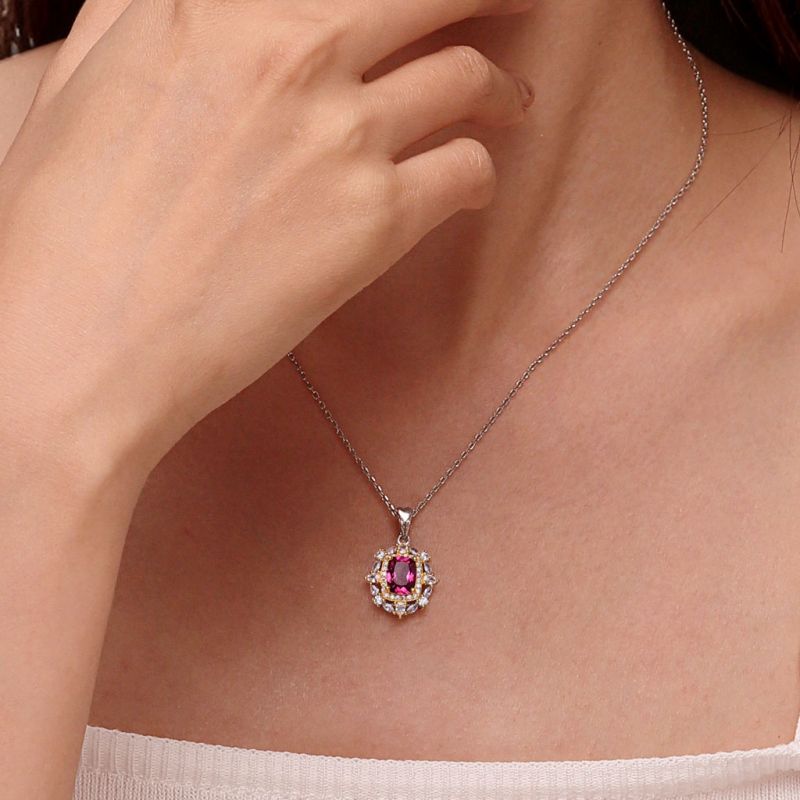 Natural Red Garnet Necklace