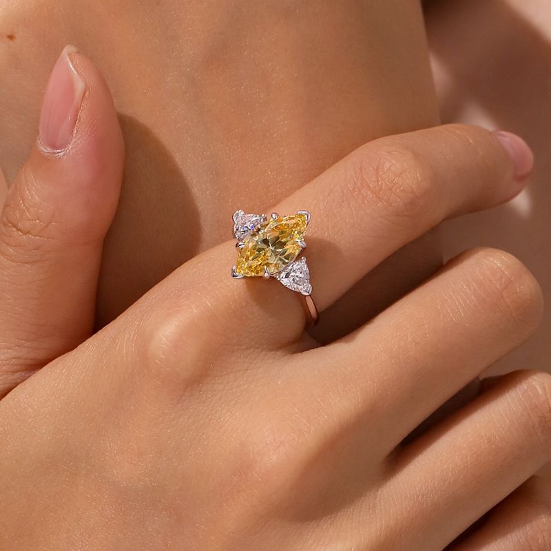 High Carbon Diamond Promise Rings