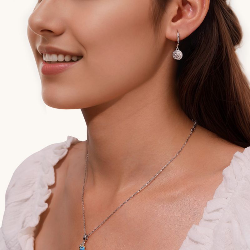 Cinnamon Bun Hoop Earrings